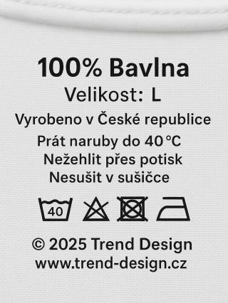 🇨🇿 TISKNEME V ČESKU! Naše trička vznikají srdcem i rukama u nás – v ČR. 💪 Používáme jen nejkvalitnější textil, který si...